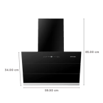 Faber Chimney HOOD ZENITH FL HC SC BK IN 60 cm Black - Image 2