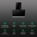 Faber Chimney HOOD ZENITH FL HC SC BK IN 60 cm Black - Image 3