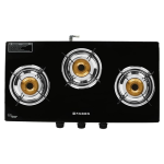 Faber Glass Top Cooktop Power 3BB BK 3 Burner Black