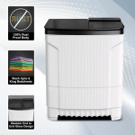 Godrej Semi Auto D00308 ULTS80 CSBK 8.0 KG Black - Image 2