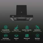 Kaff Chimney CASTO-DC 60 cm Black - Image 2