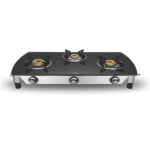 Preethi Glass Top BLAZE 3B GTS105 GTGS005GTS117 3 Burner Stainless Steel
