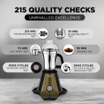 Preethi Mixer Grinder TITAN MG283 1000W 3 Jars, Black - Image 4