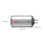 Racold Storage CDR DLX 15HL 2kW 15 Litres Horizontal LHS White - Image 3