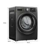 Whirlpool Front Load 33043 XO8514BYME 8.5 KG Midnight Grey - Image 2