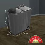 Whirlpool Semi Auto 30344 ACE XL DMIX 11 Kg Grey - Image 3